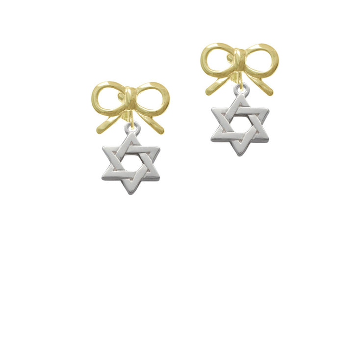 Star Of David Crystal Clip On Earrings Image 10