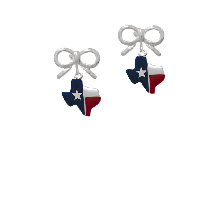 Red and Blue Texas Crystal Clip On Earrings Image 9