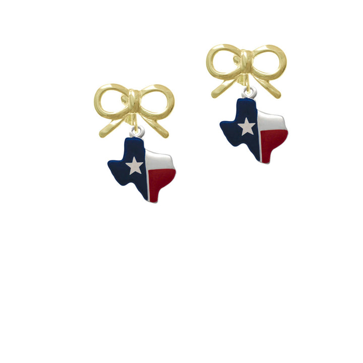 Red and Blue Texas Crystal Clip On Earrings Image 10