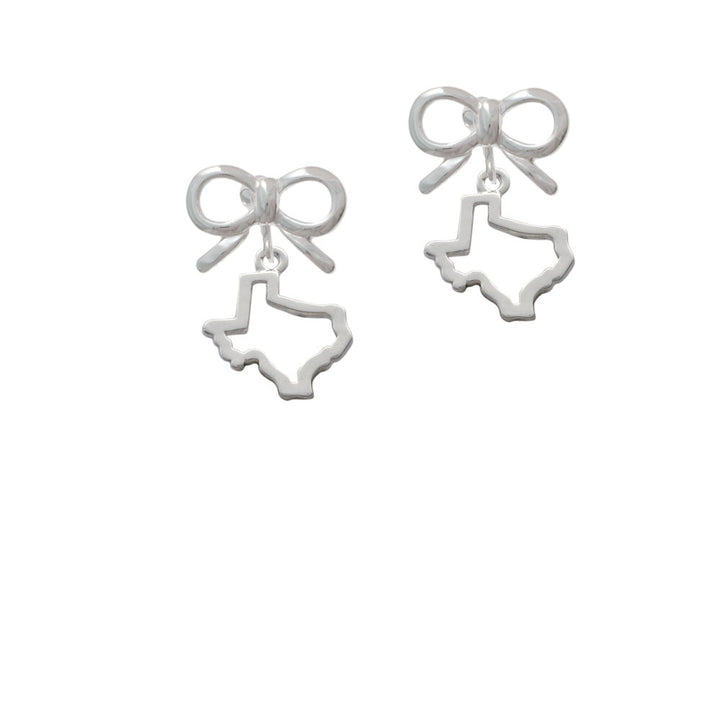 Texas Outline Crystal Clip On Earrings Image 9