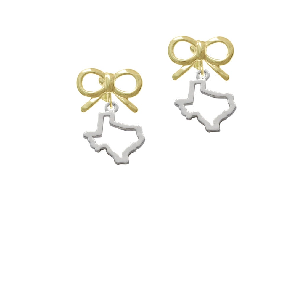 Texas Outline Crystal Clip On Earrings Image 10