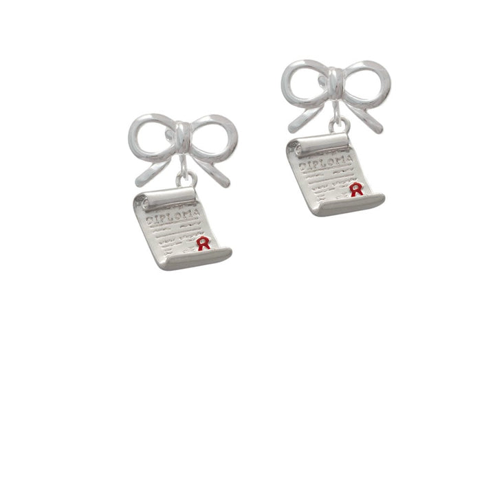 Diploma Crystal Clip On Earrings Image 9