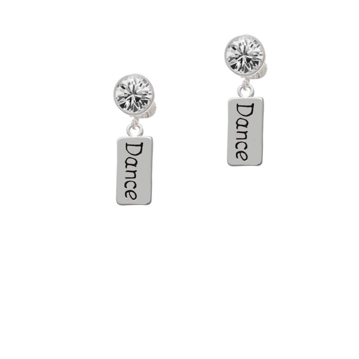 Dance Crystal Clip On Earrings Image 1