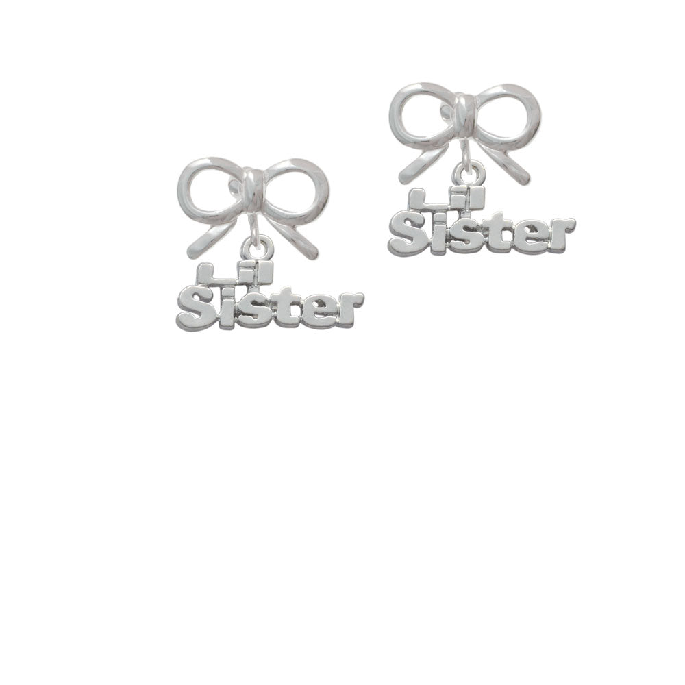 Lil Sister Crystal Clip On Earrings Image 9