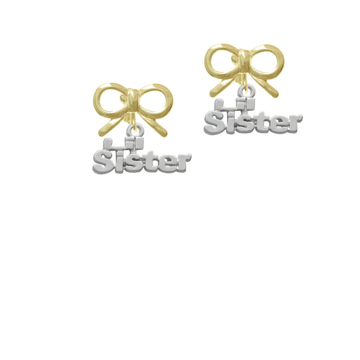 Lil Sister Crystal Clip On Earrings Image 10