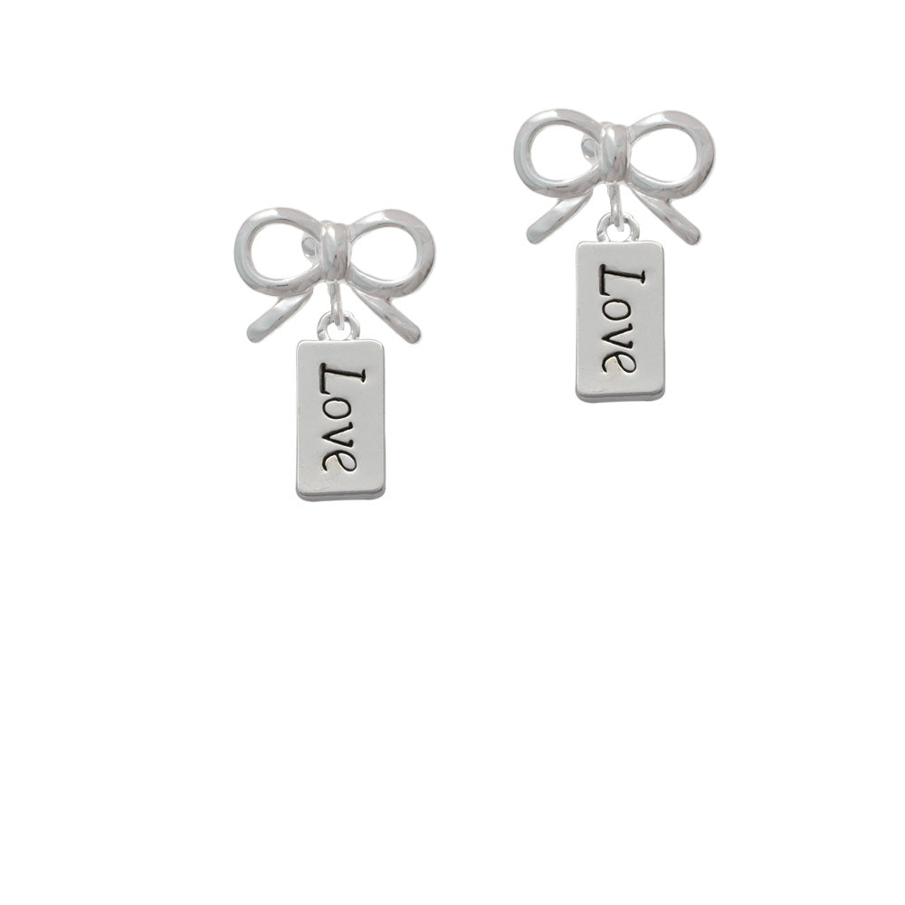 Love Crystal Clip On Earrings Image 9