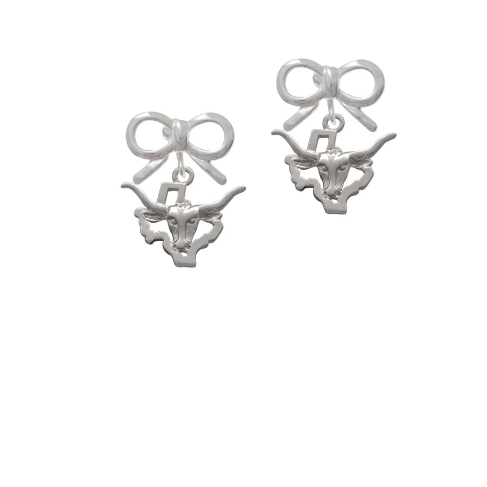 Longhorn - Texas Crystal Clip On Earrings Image 9