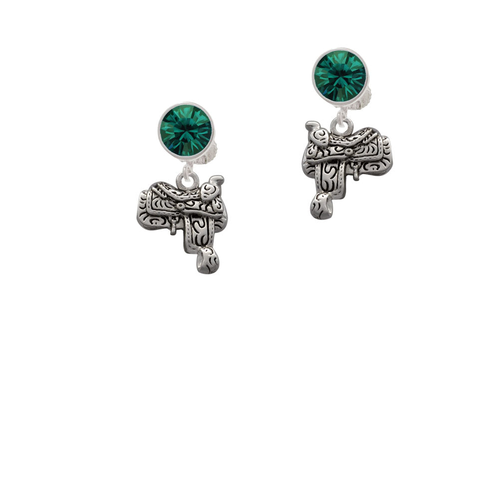 Saddle Crystal Clip On Earrings Image 6