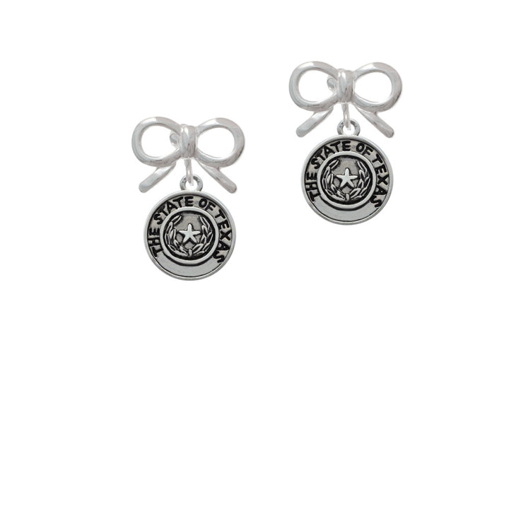 Texas State Seal Crystal Clip On Earrings Image 9