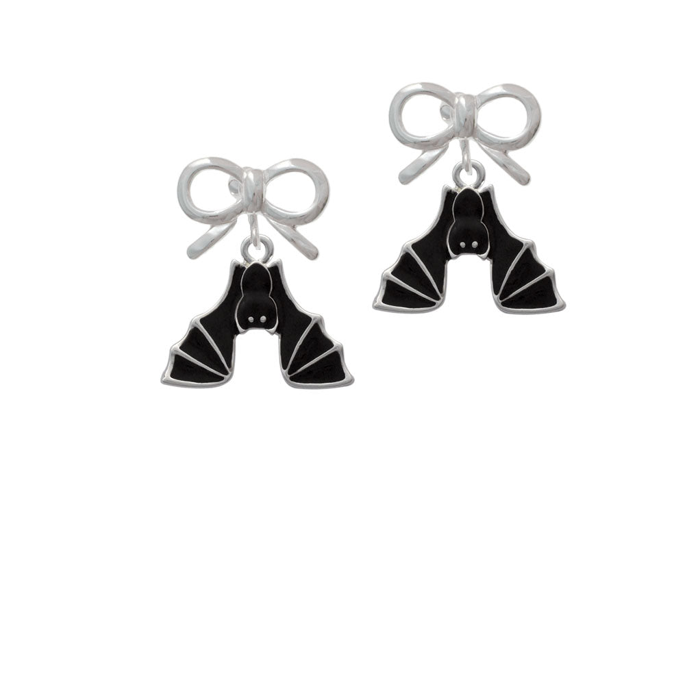 Hanging Bat Crystal Clip On Earrings Image 9