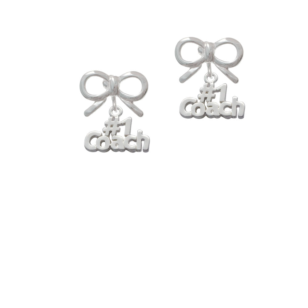 1 Coach Crystal Clip On Earrings Image 9