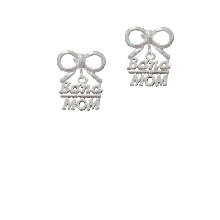 Band Mom Crystal Clip On Earrings Image 9