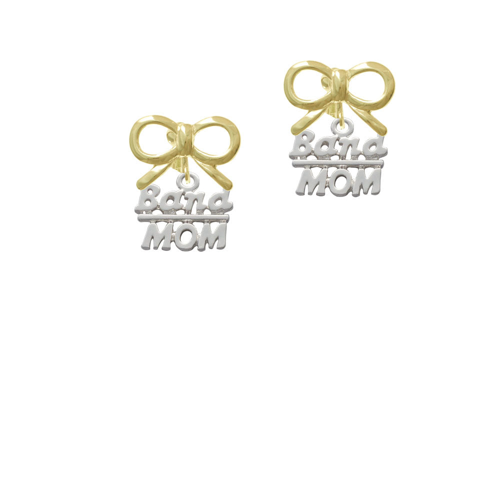 Band Mom Crystal Clip On Earrings Image 10