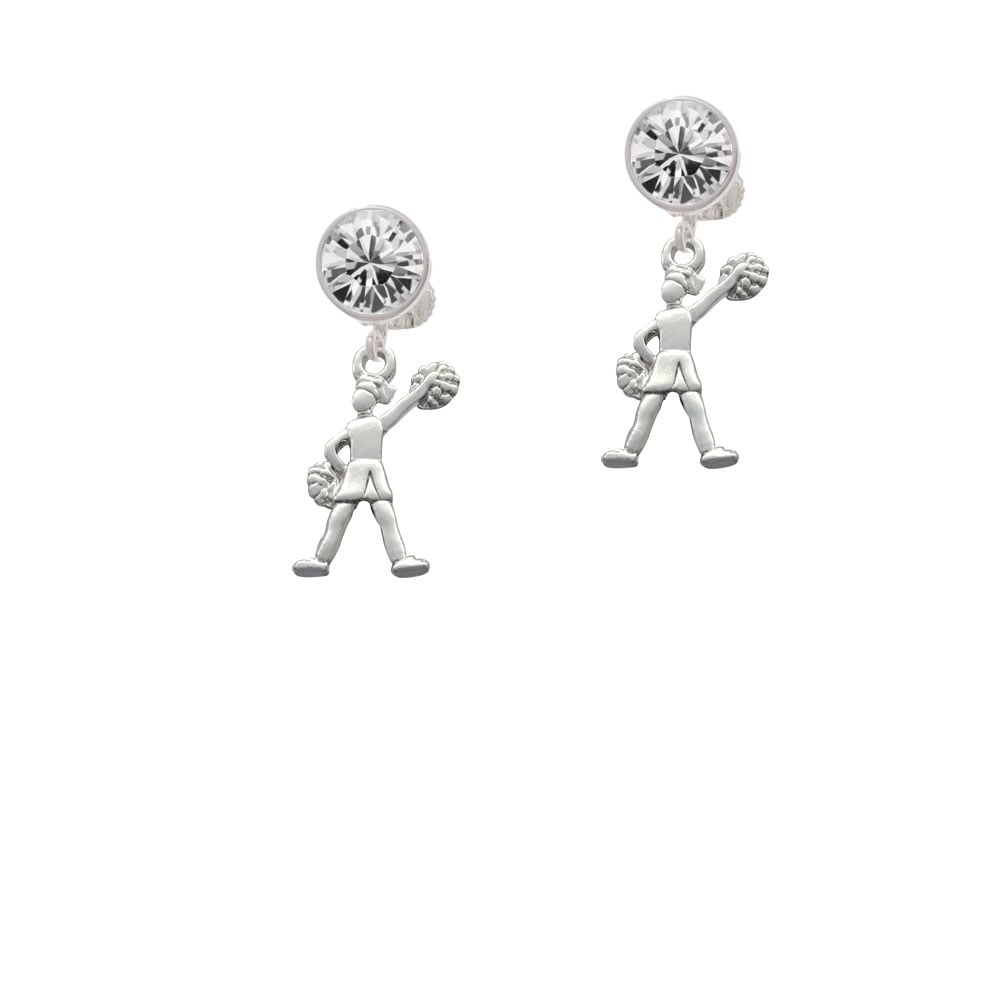 Cheerleader - Standing Crystal Clip On Earrings Image 2