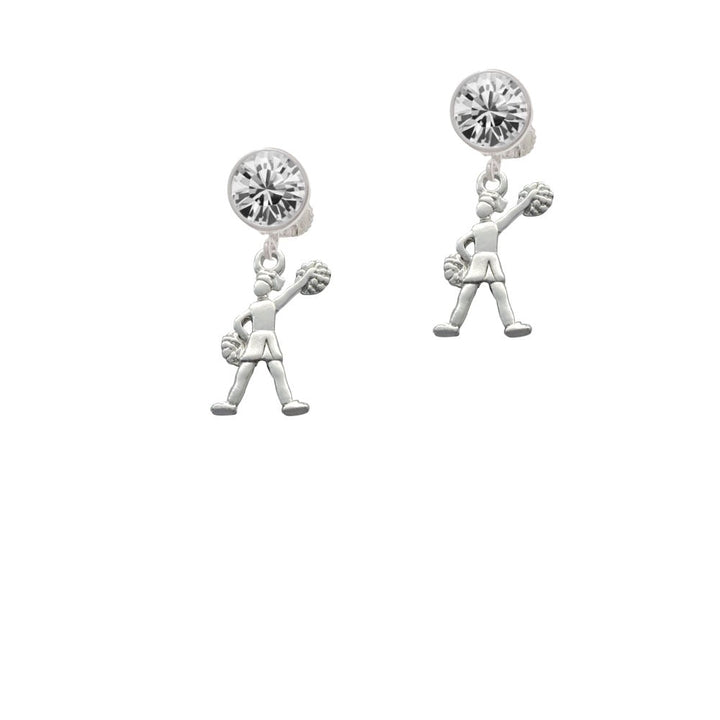 Cheerleader - Standing Crystal Clip On Earrings Image 2