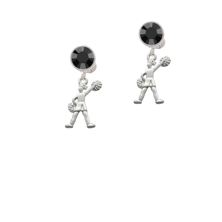 Cheerleader - Standing Crystal Clip On Earrings Image 3