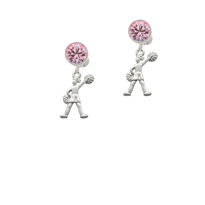 Cheerleader - Standing Crystal Clip On Earrings Image 4