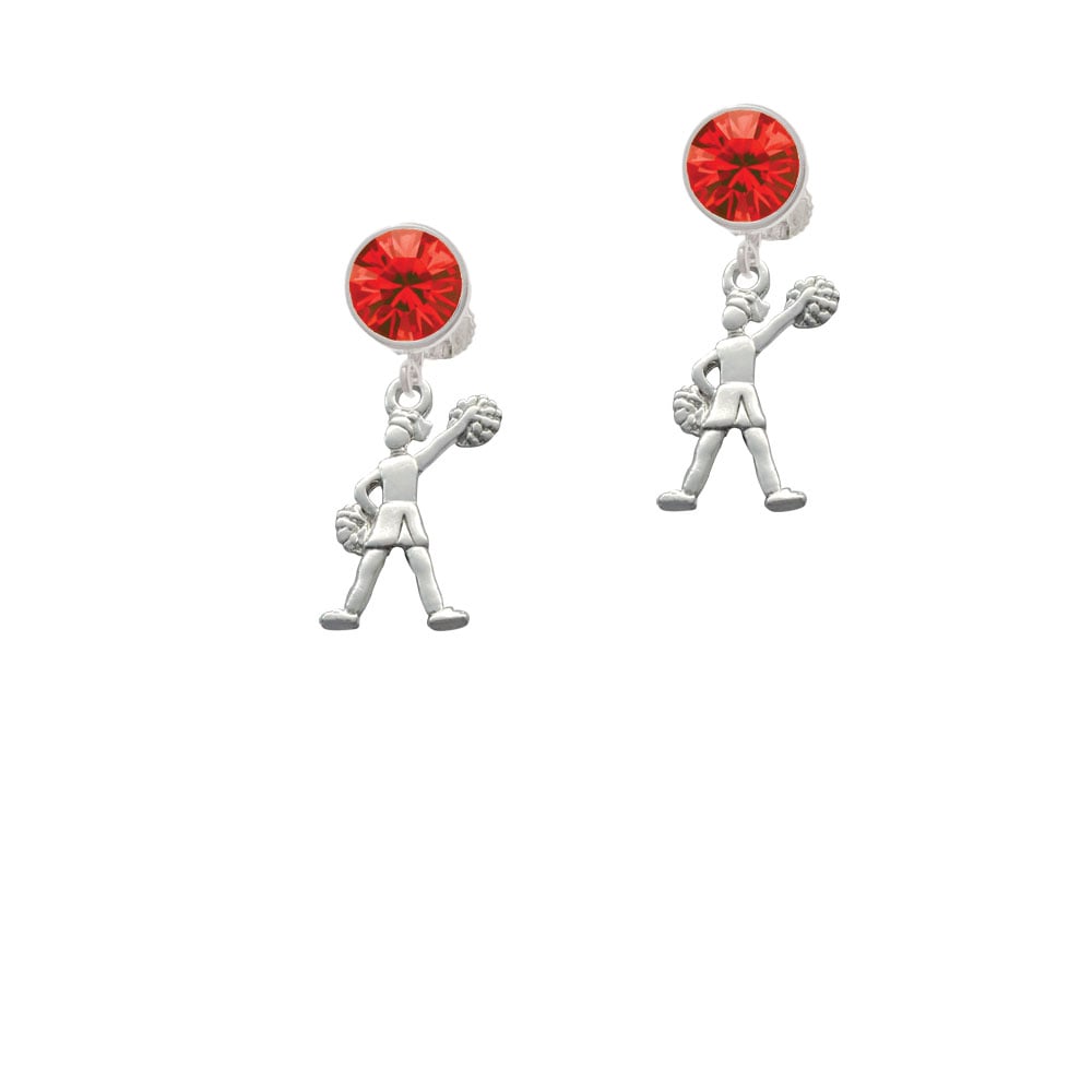 Cheerleader - Standing Crystal Clip On Earrings Image 1