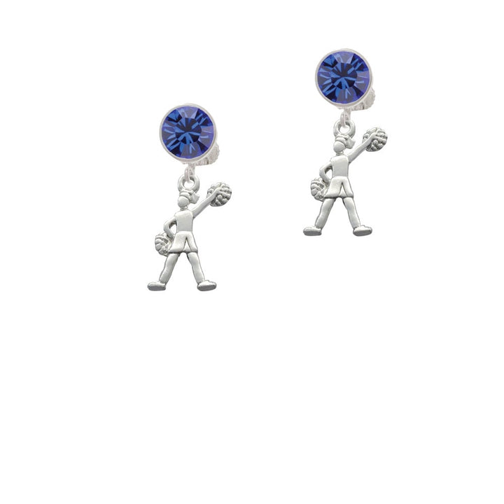 Cheerleader - Standing Crystal Clip On Earrings Image 7