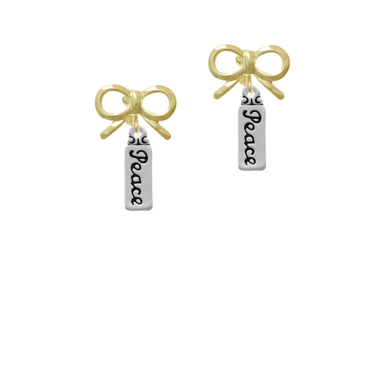 Peace Crystal Clip On Earrings Image 10