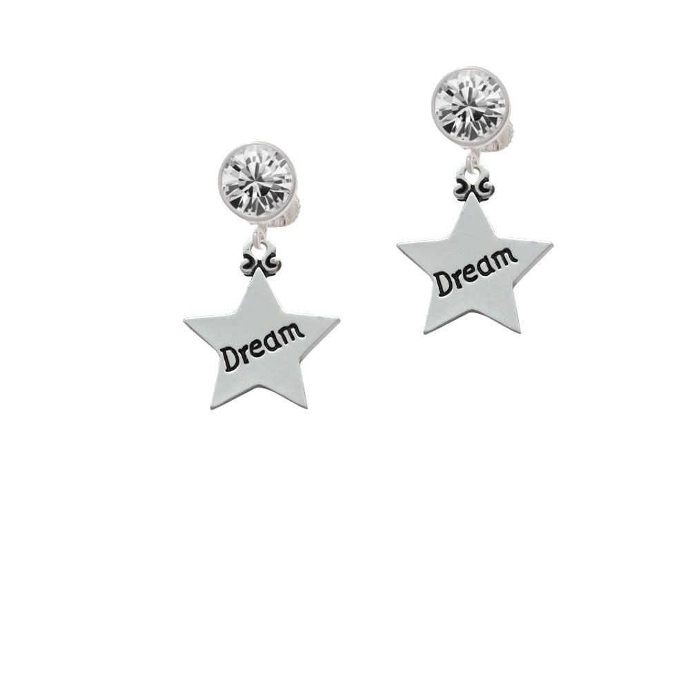 Dream Star Crystal Clip On Earrings Image 2