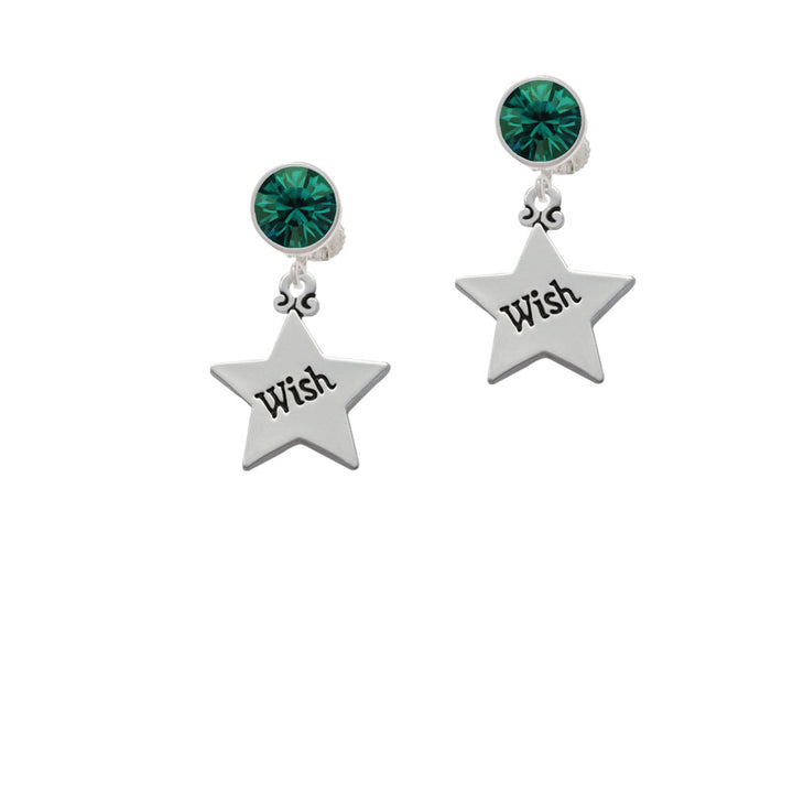 Wish Star Crystal Clip On Earrings Image 6