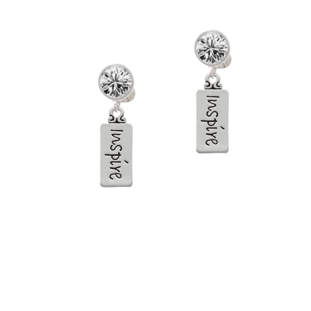 Inspire Crystal Clip On Earrings Image 2