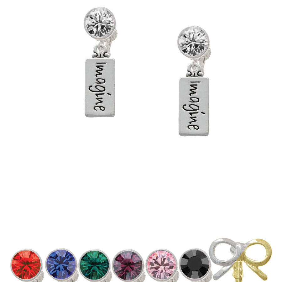 Imagine Crystal Clip On Earrings Image 1