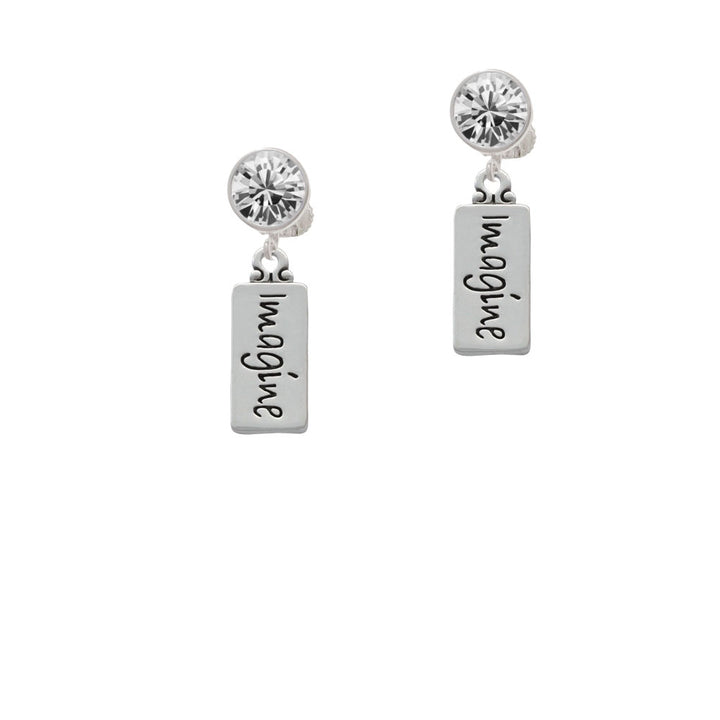 Imagine Crystal Clip On Earrings Image 2