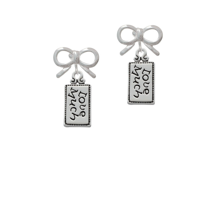 Love Much Crystal Clip On Earrings Image 9