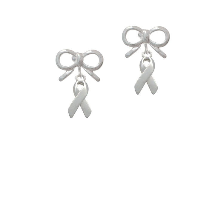 Ribbon Crystal Clip On Earrings Image 9