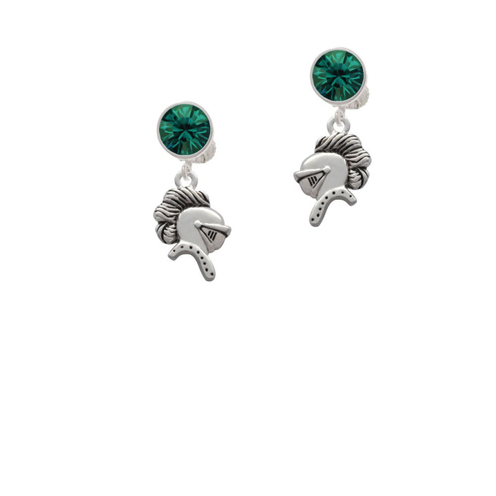 Knight - Mascot Crystal Clip On Earrings Image 6