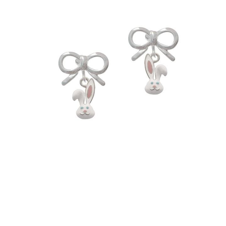 Bunny Face Crystal Clip On Earrings Image 9