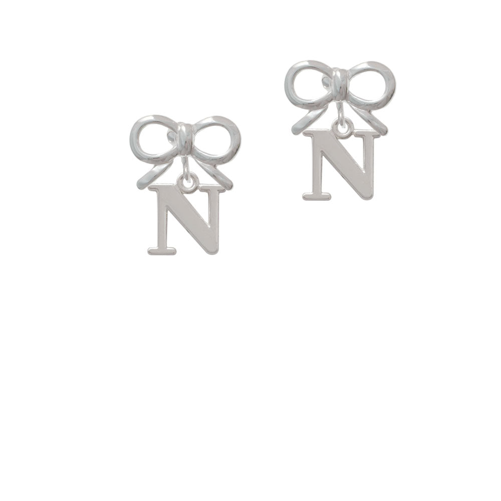 Large Greek Letter - Nu - Crystal Clip On Earrings Image 9