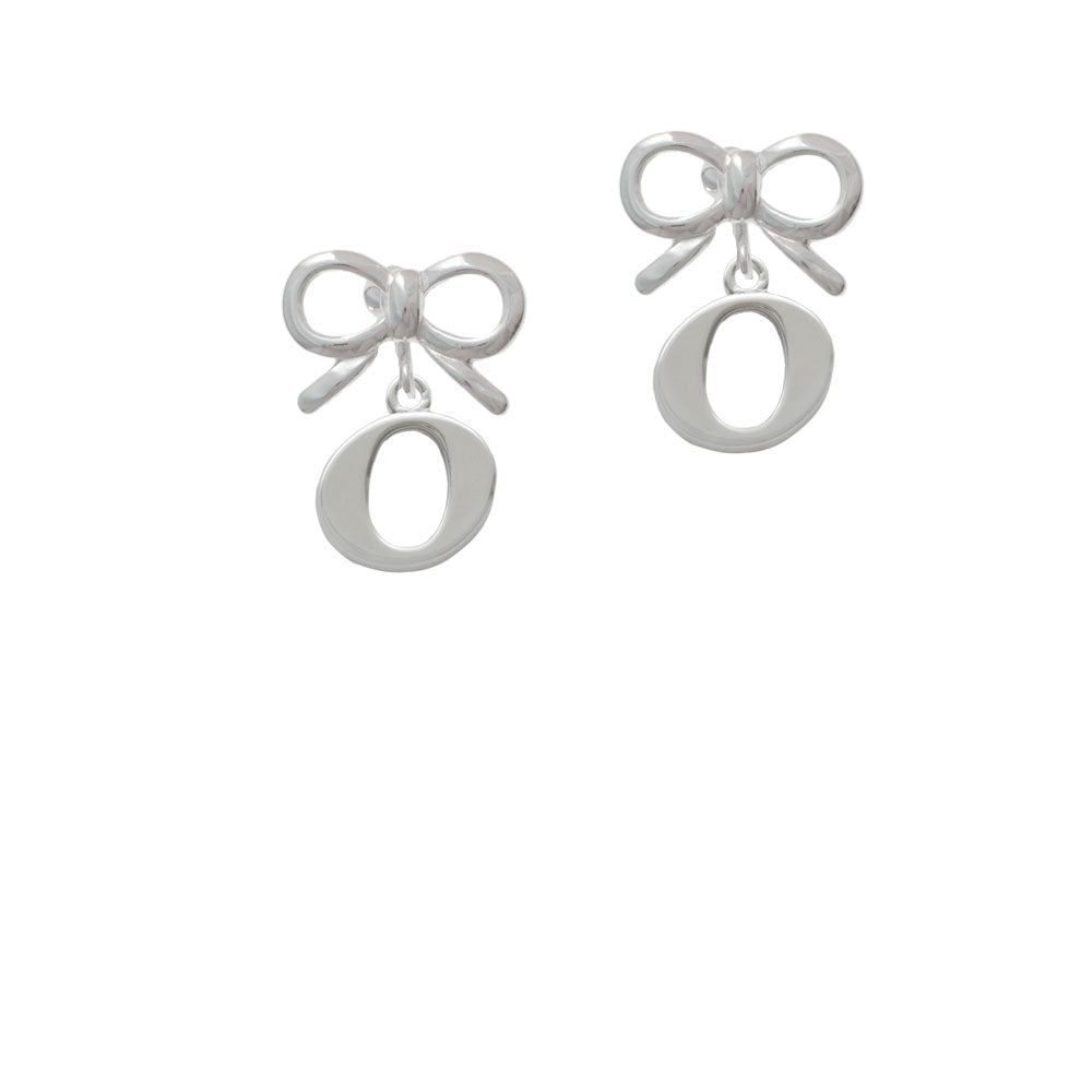 Large Initial - O - Crystal Clip On Earrings Image 9