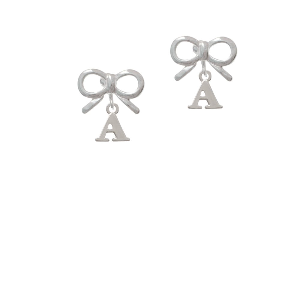 Small Initial - A - Crystal Clip On Earrings Image 9