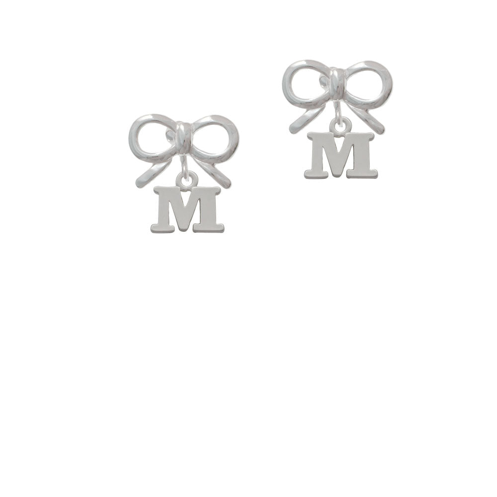 Small Greek Letter - Mu - Crystal Clip On Earrings Image 9