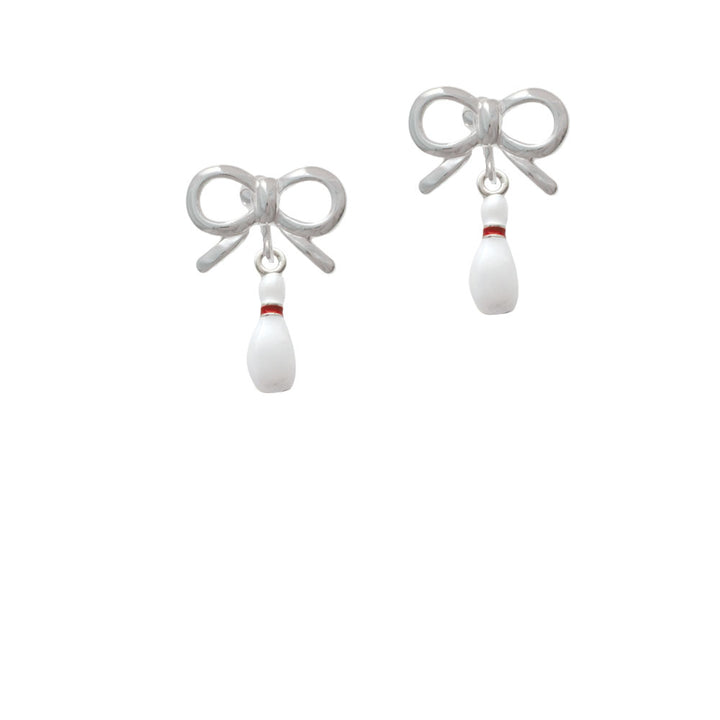 Bowling Pin Crystal Clip On Earrings Image 9