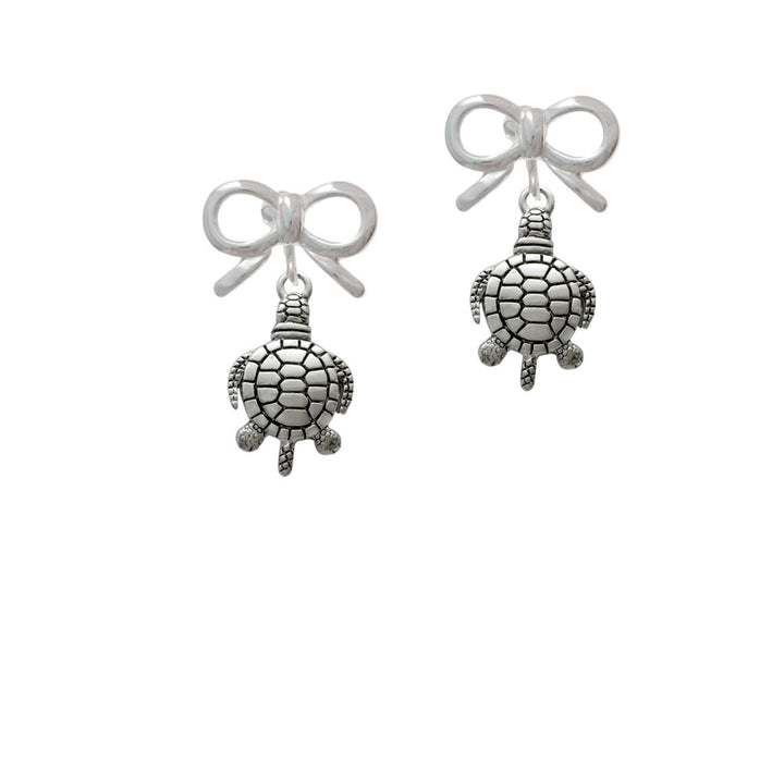 Antiqued Sea Turtle Crystal Clip On Earrings Image 9