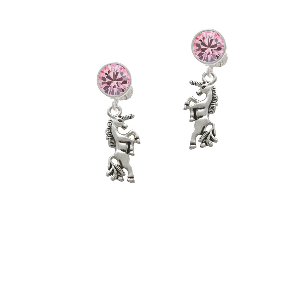 Unicorn Crystal Clip On Earrings Image 4