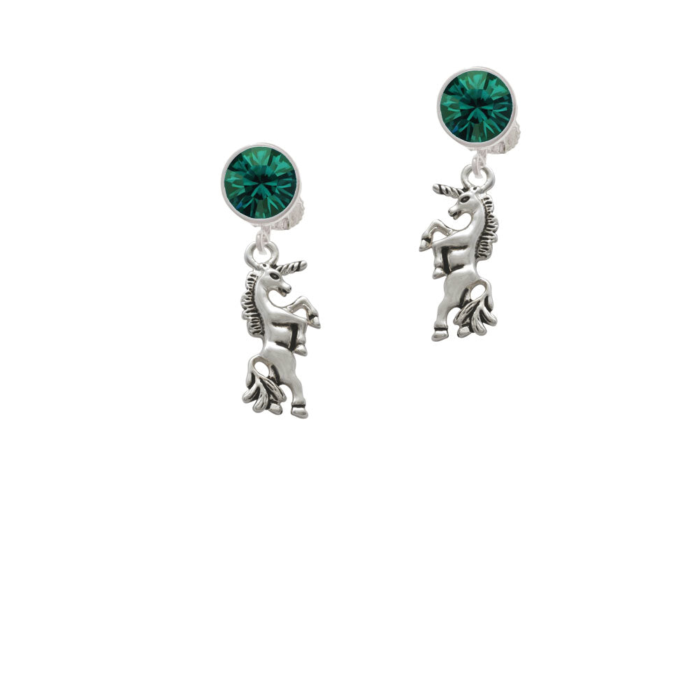 Unicorn Crystal Clip On Earrings Image 6