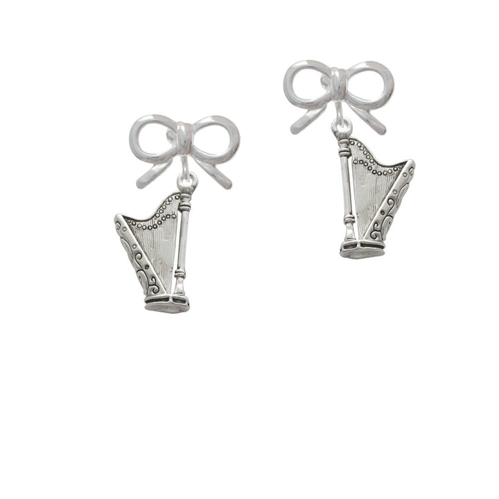 Harp Crystal Clip On Earrings Image 9