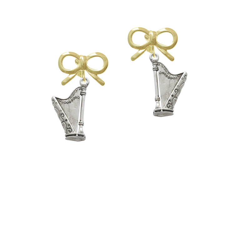 Harp Crystal Clip On Earrings Image 10