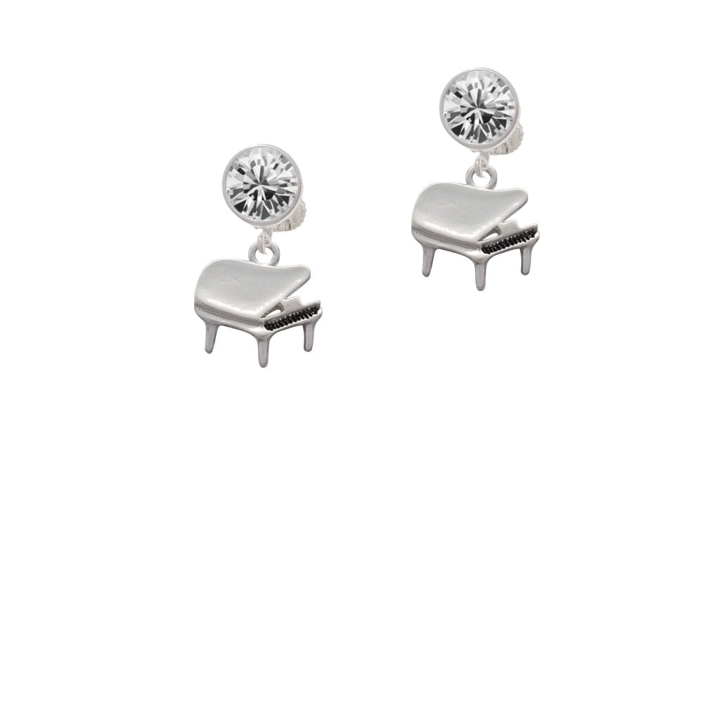 Piano Crystal Clip On Earrings Image 2