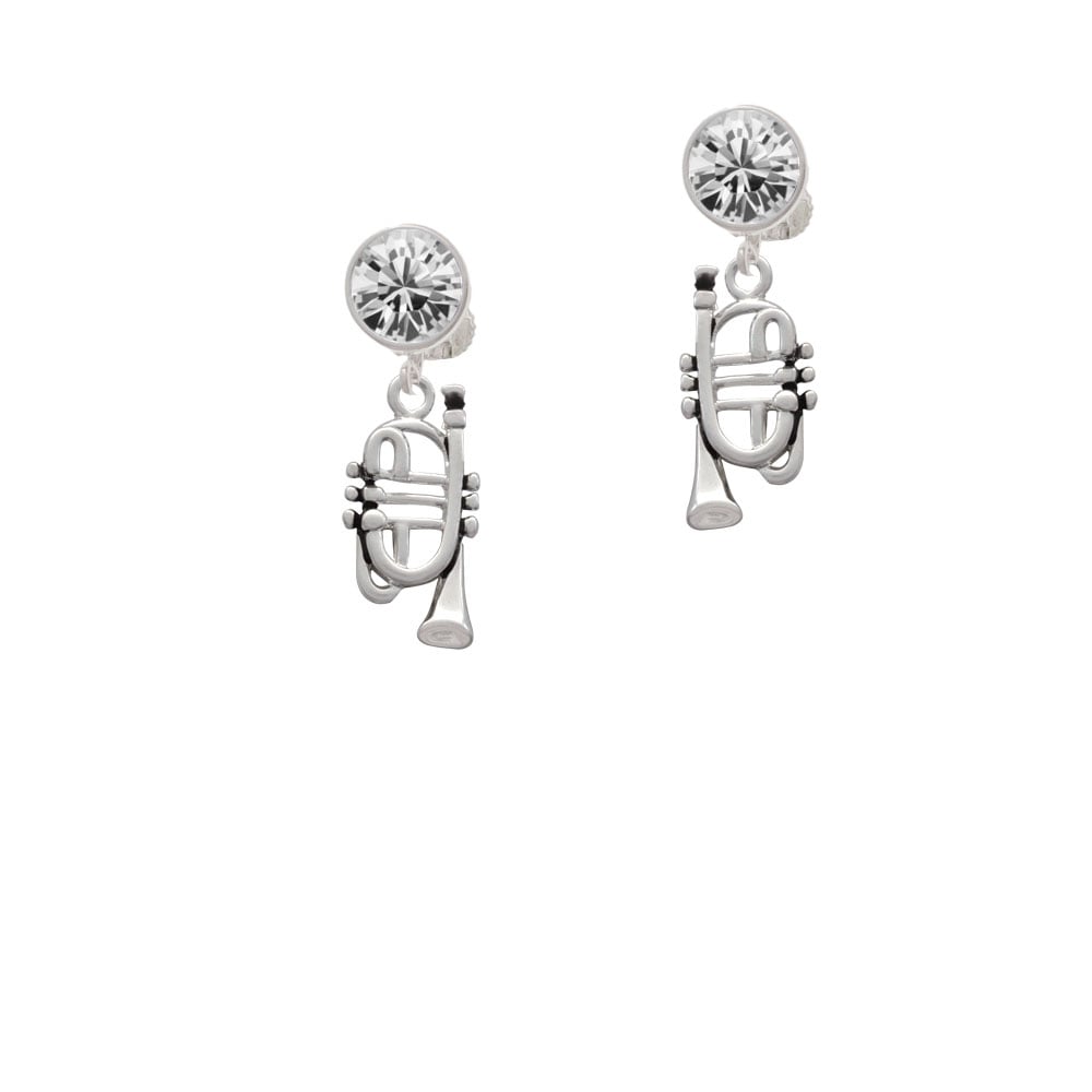 Cornet Crystal Clip On Earrings Image 2