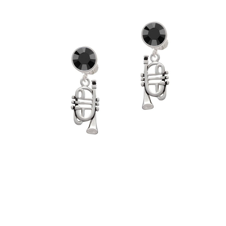 Cornet Crystal Clip On Earrings Image 1