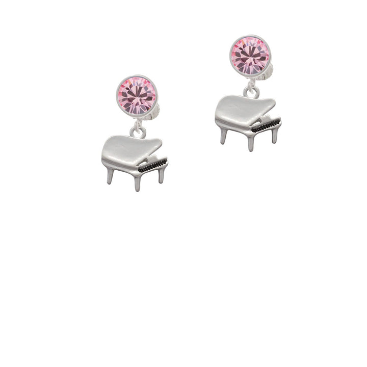 Piano Crystal Clip On Earrings Image 4