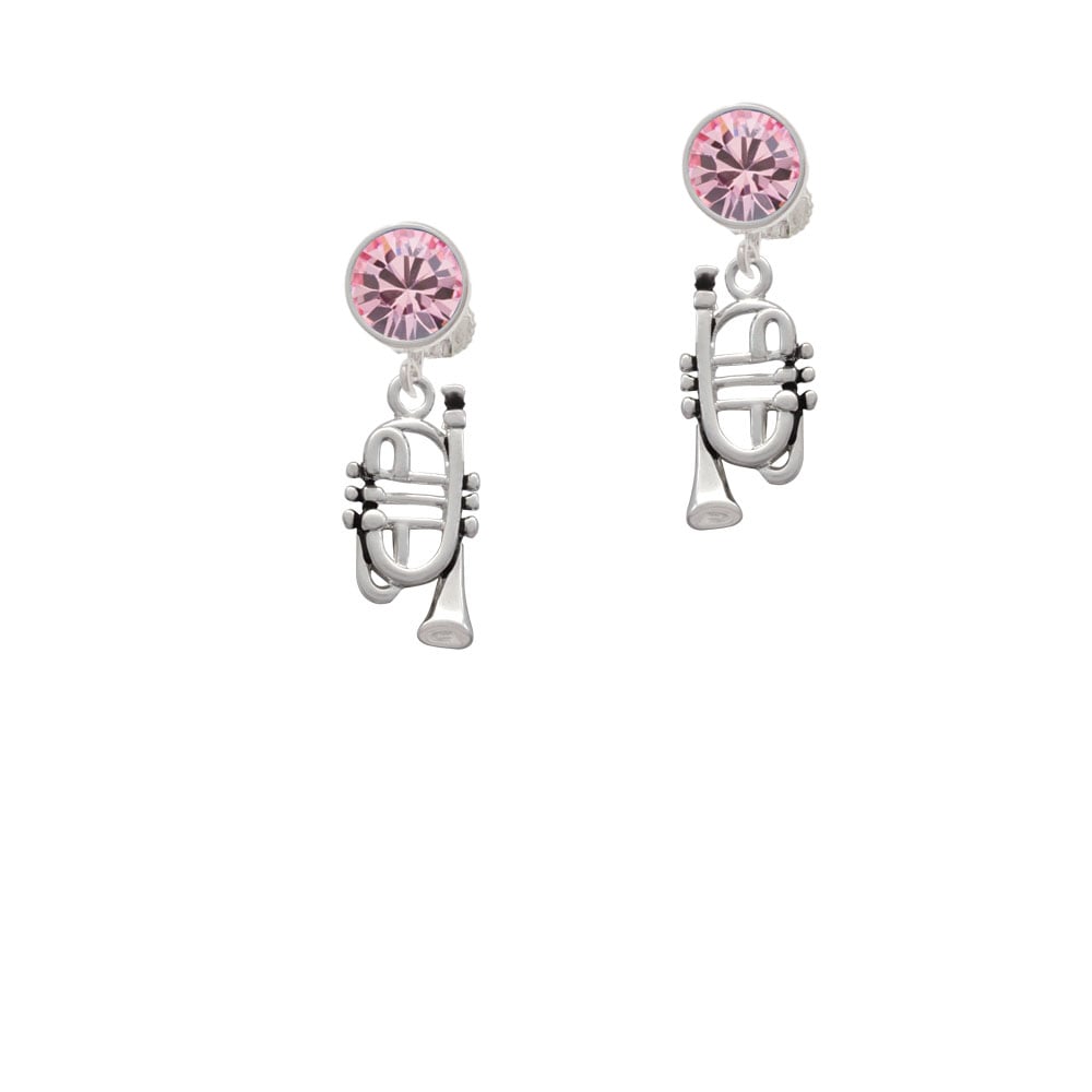 Cornet Crystal Clip On Earrings Image 4