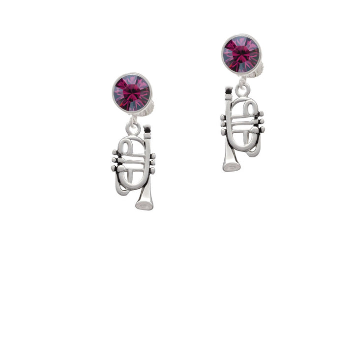 Cornet Crystal Clip On Earrings Image 8