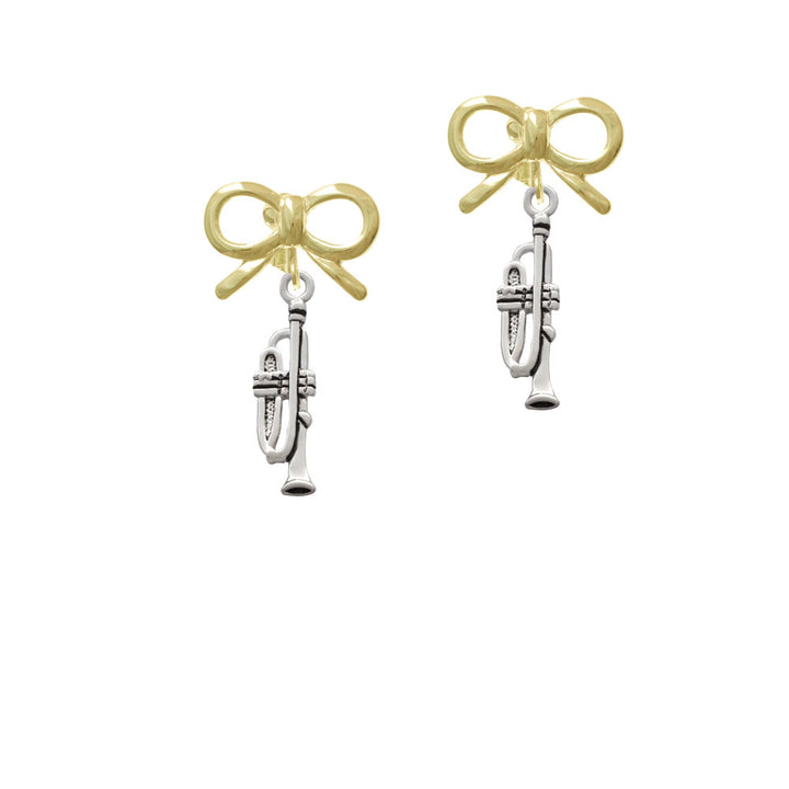 Trumpet Crystal Clip On Earrings Image 10